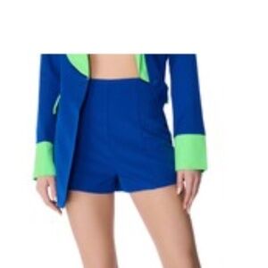 MIDNIGHT IN PARIS FITTED SHORTS IN BLUE - M